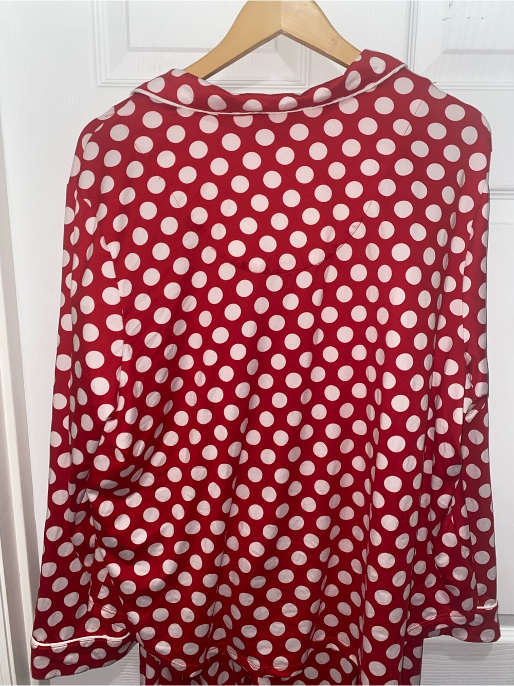 kate spade Womens Red and White Polka Dot Pajama Set - Picture 6 of 8